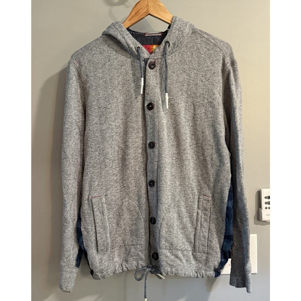 Robert Graham Sweatshirt Hoodie‎ Cardigan Button Up Sweater Camo Men’s Large